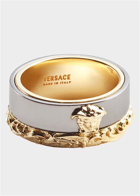 men's versace ring cheap|versace medusa ring men.